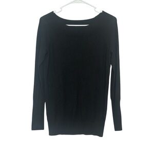 Ann Taylor LOFT Black Lightweight Knit Sweater Small NWOT Pullover